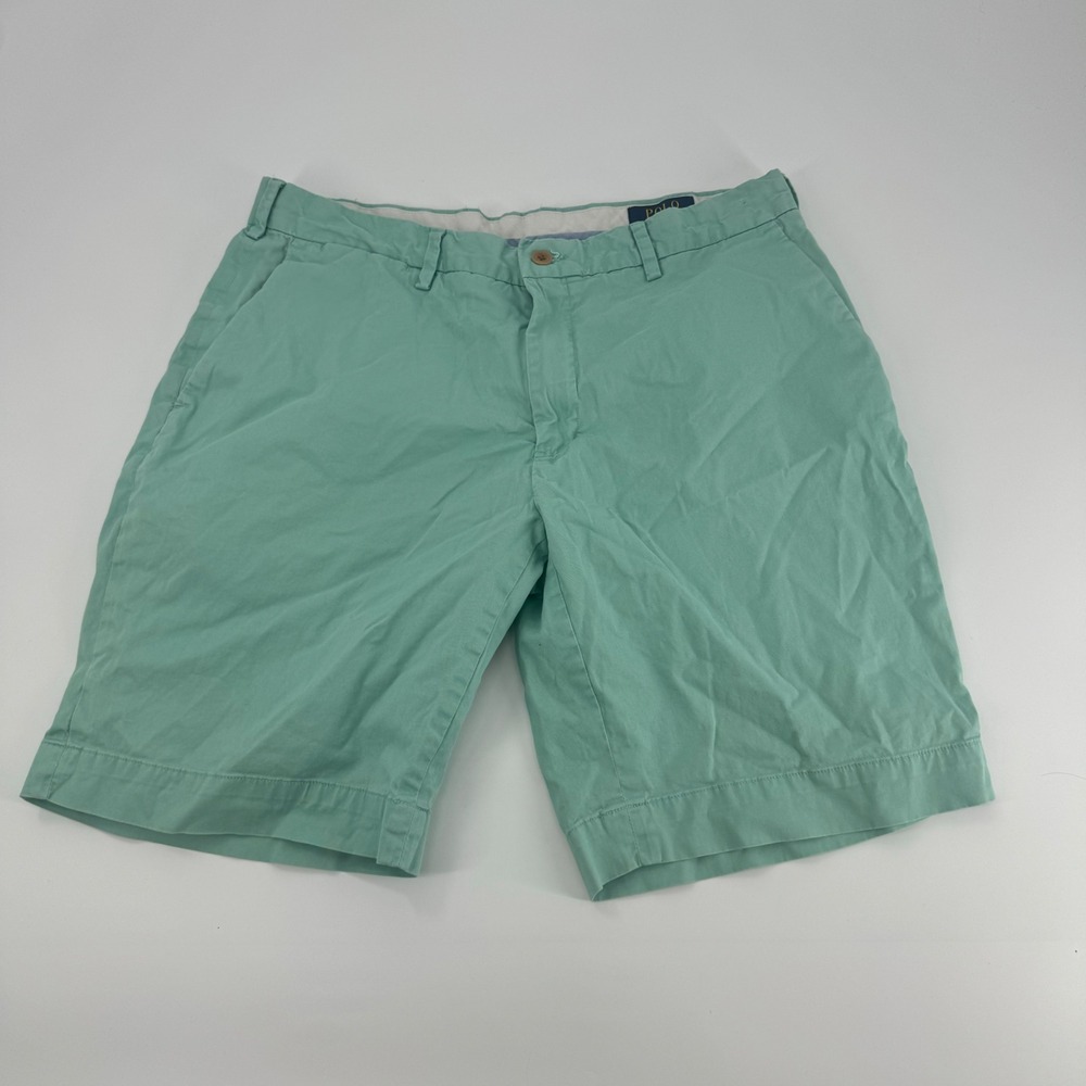 Polo by Ralph Lauren Mint Green Flat Front Men's Shorts